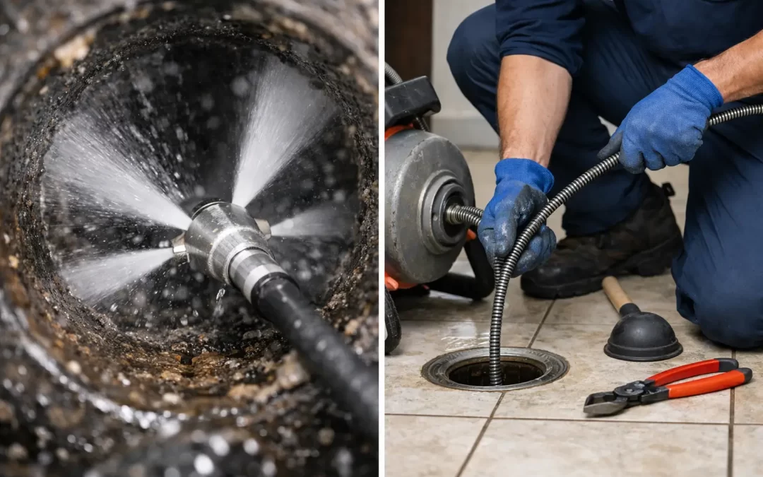 Hydro Jetting vs Drain Snaking